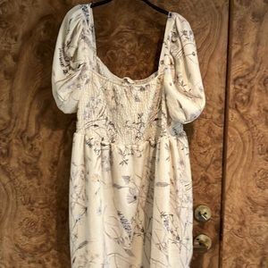 Off white floral H&M dress